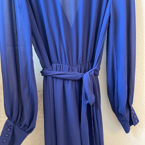 Fashion Nova Chiffon Jumpsuit - Picture 2 of 8